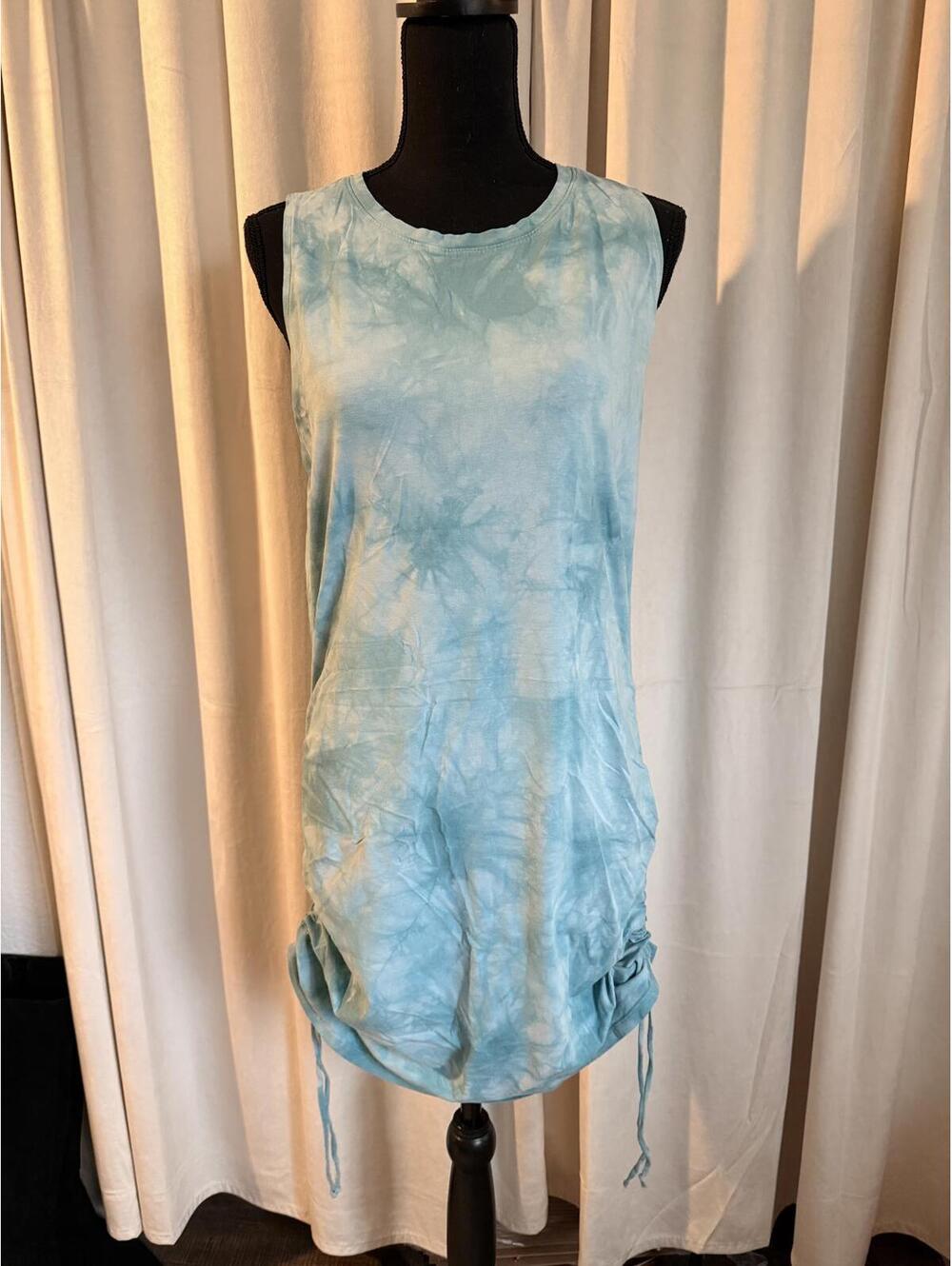 PINK by Victoria's Secret Sleeveless Tie-Dye Dress with Side Drawstrings - XL